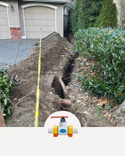 Water main line repair